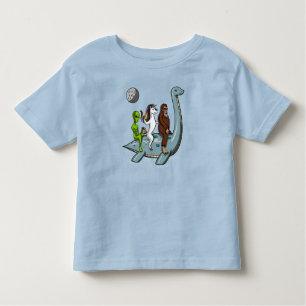 Conspiracy Bigfoot Loch Ness Monster Water Ski Toddler T-Shirt