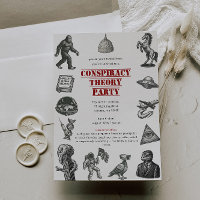 Conspiracy Theory Presentation Party Invitation