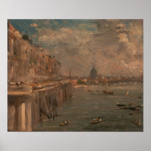 Constable - Somerset House Terrace From Waterloo Poster