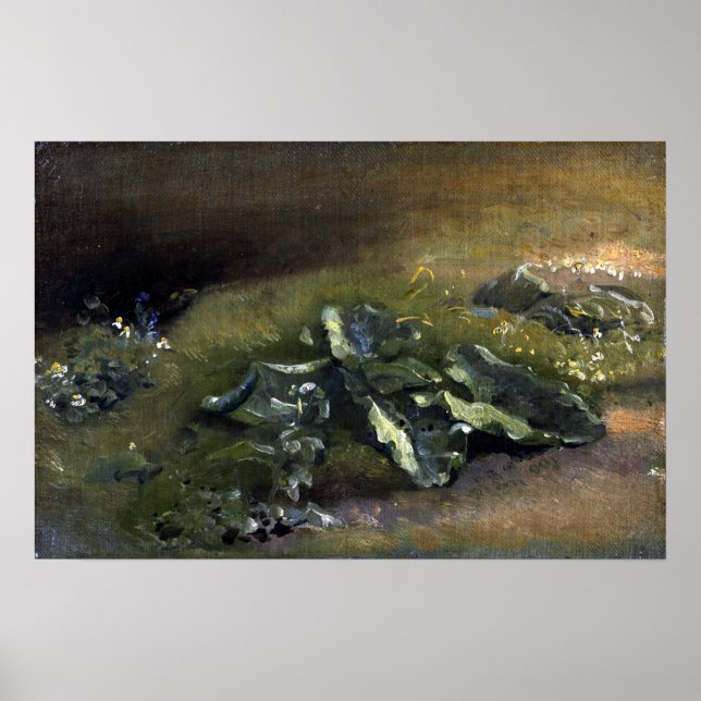 Constable - Study Of A Burdock Poster (Front)