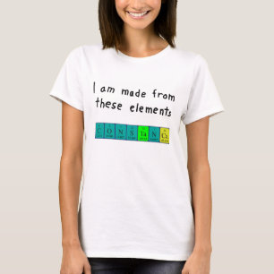 Constança periodic table name shirt