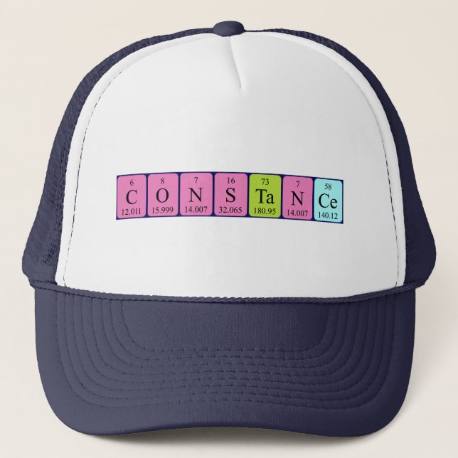 Constance periodic table name hat (Front)