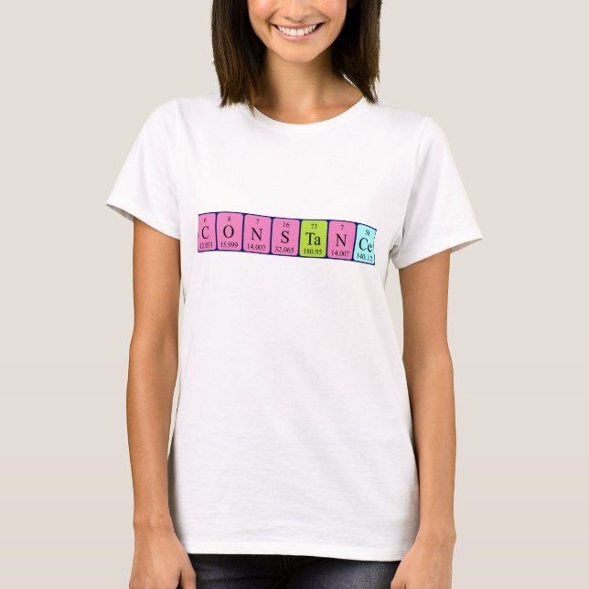 Constance periodic table name shirt (Front)