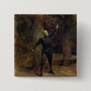 Constant Coquelin as Cyrano de Bergerac 15 Cm Square Badge
