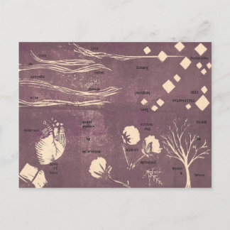 constant love of book postcard