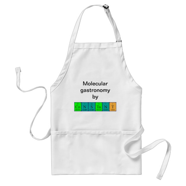 Constant periodic table name apron (Front)