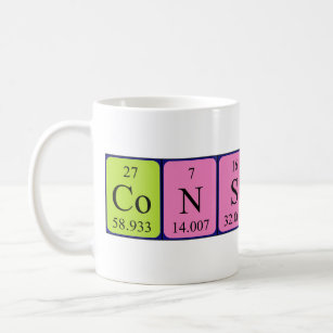 Constant periodic table name mug