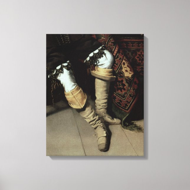 Constantijn Huygens  and his clerk, 1627 Canvas Print (Front)