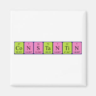 Constantin periodic table name magnet