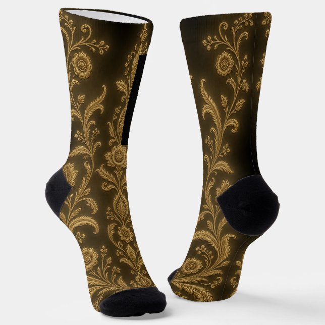 Constantine Embroidery Pattern Socks (Angled)