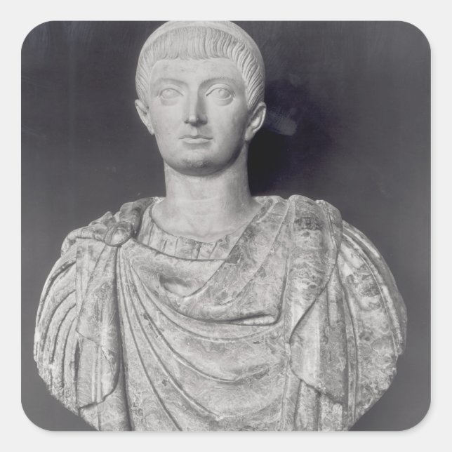 Constantine I  c.350 AD Square Sticker (Front)