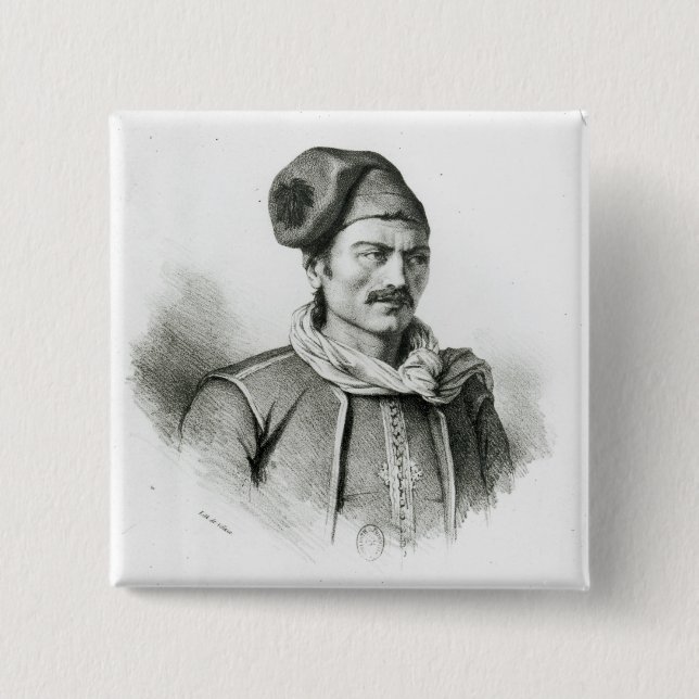 Constantine Kanaris 15 Cm Square Badge (Front)