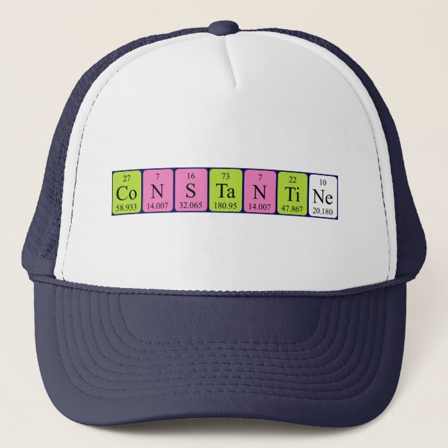 Constantine periodic table name hat (Front)