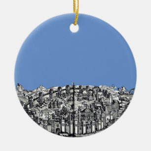 Constantinople capital of the Roman Empire Ceramic Tree Decoration