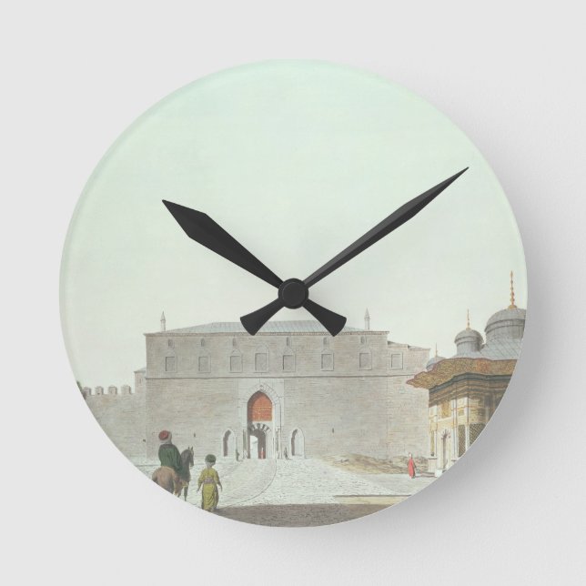 Constantinople: Haghia Sophia Square showing the f Round Clock (Front)