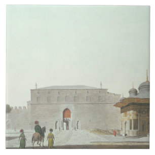 Constantinople: Haghia Sophia Square showing the f Tile