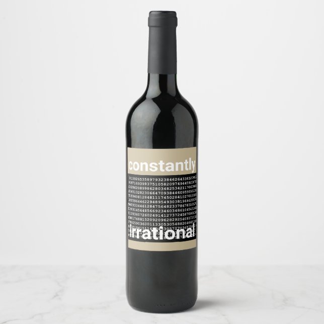 Constantly Irrational Wine Label (Front)