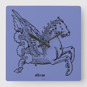 Constellaion: Pegasus Square Wall Clock