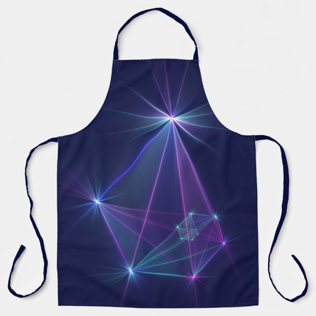 Constellation, Abstract Fantasy Fractal Art Apron (Front)