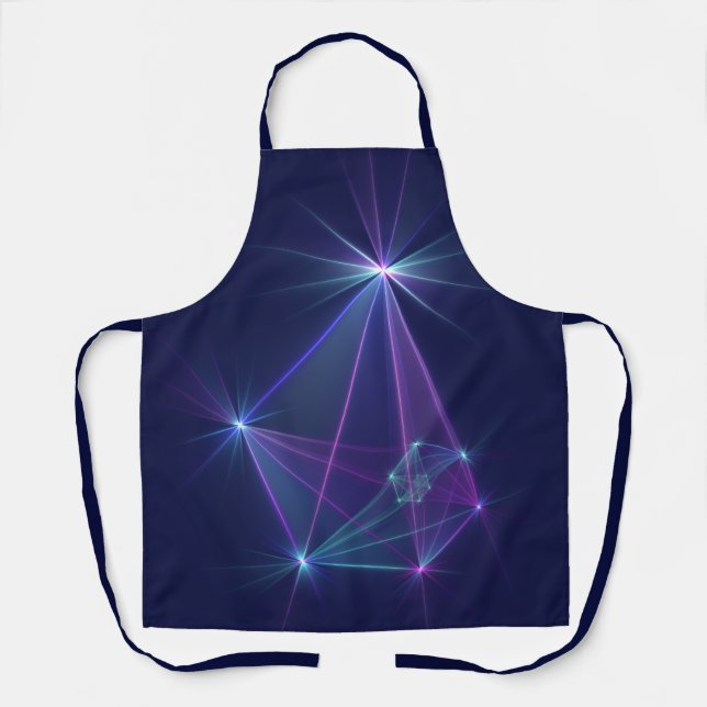 Constellation, Abstract Fantasy Fractal Art Apron (Front)