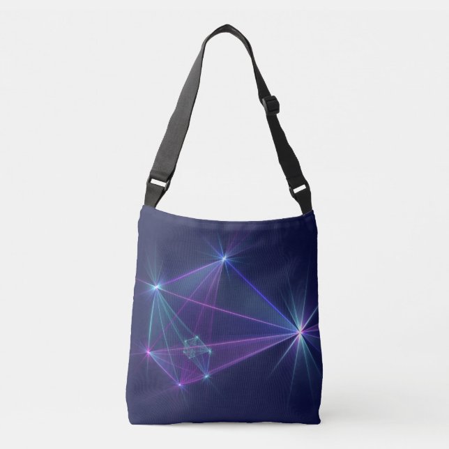 Constellation, Abstract Fantasy Fractal Art Crossbody Bag (Front)