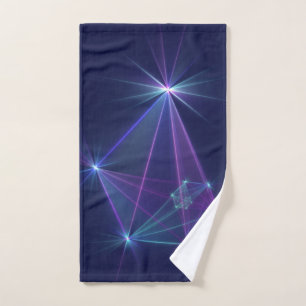 Constellation, Abstract Fantasy Fractal Art Hand Towel