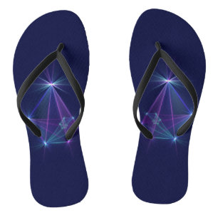 Constellation, Abstract Fantasy Fractal Art Jandals