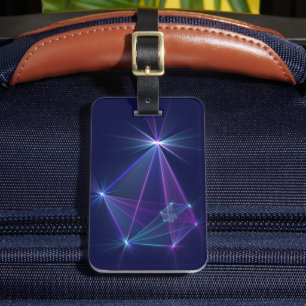 Constellation, Abstract Fantasy Fractal Art Luggage Tag