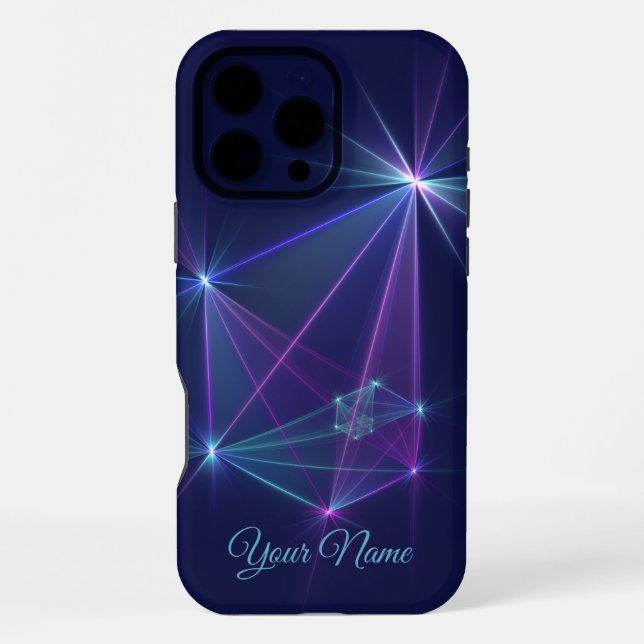 Constellation, Abstract Fantasy Fractal Art Name iPhone Case (Back)