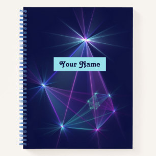 Constellation, Abstract Fantasy Fractal Art Name Notebook