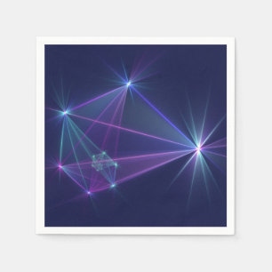 Constellation, Abstract Fantasy Fractal Art Napkin
