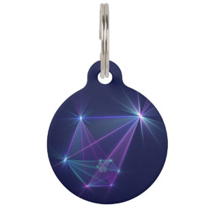 Constellation, Abstract Fantasy Fractal Art Pet Tag