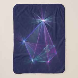 Constellation, Abstract Fantasy Fractal Art Sherpa Blanket