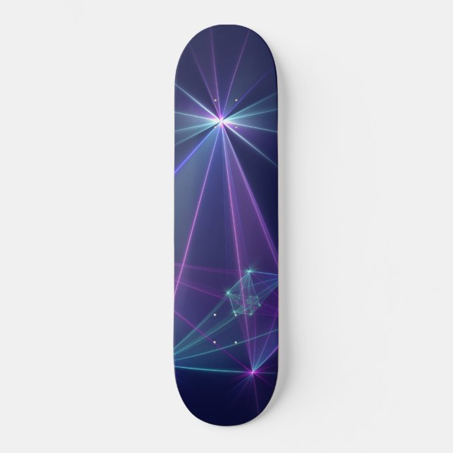 Constellation, Abstract Fantasy Fractal Art Skateboard (Front)