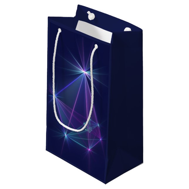Constellation, Abstract Fantasy Fractal Art Small Gift Bag (Front Angled)