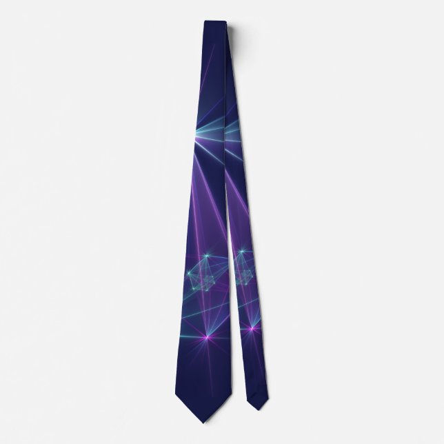 Constellation, Abstract Fantasy Fractal Art Tie (Front)