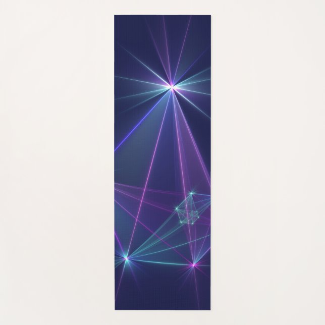 Constellation, Abstract Fantasy Fractal Art Yoga Mat (Front)