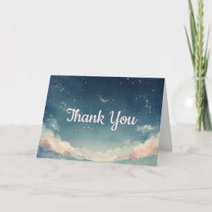 Constellation Baby Shower Thank You Card
