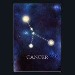 Constellation | Cancer | Wedding Table Number<br><div class="desc">Zodiac signs,  constellation,  Cancer table number card</div>