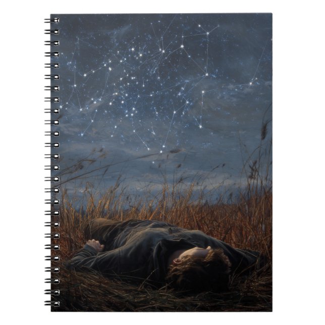 Constellation Dreamer Night Sky Notebook (Front)
