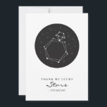 Constellation Engagement Party Invitation<br><div class="desc">A unique engagement party invitation for a couple who is destined to wed! Shown in classic black and white. A pop of colour can be added,  simply click the orange 'customise it' button and choose an accent colour of your choice.</div>
