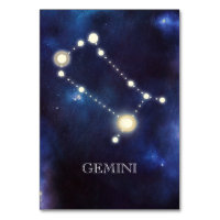 Constellation | Gemini | Wedding Table Number