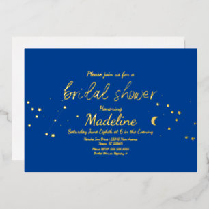 Constellation Gold Wedding Foil Pressed Invitation