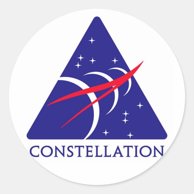 Constellation Logo Classic Round Sticker (Front)