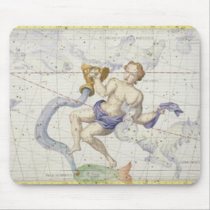 Constellation of Aquarius, plate 9 from 'Atlas Coe Mouse Pad