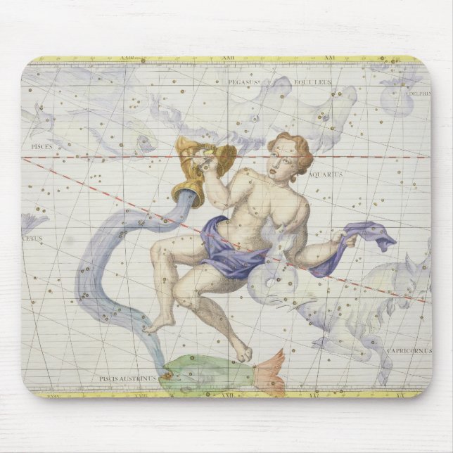 Constellation of Aquarius, plate 9 from 'Atlas Coe Mouse Pad (Front)