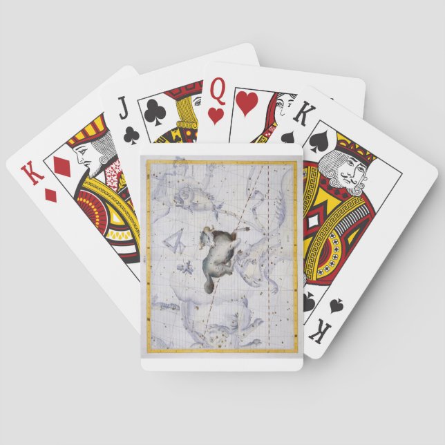 Constellation of Aries, plate 4 from 'Atlas Coeles Playing Cards (Back)
