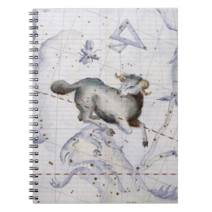 Constellation of Aries, plate 4 from 'Atlas Coeles Spiral Notebook