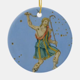 Constellation of Bootes, from 'Uranometria' by Joh Ceramic Tree Decoration