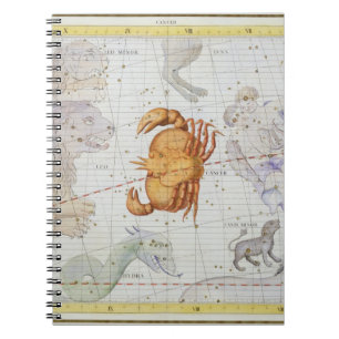 Constellation of Cancer, plate 4 from 'Atlas Coele Spiral Notebook